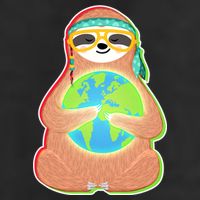 Earth Day Sloth 12oz Stainless Steel Coffee Mug