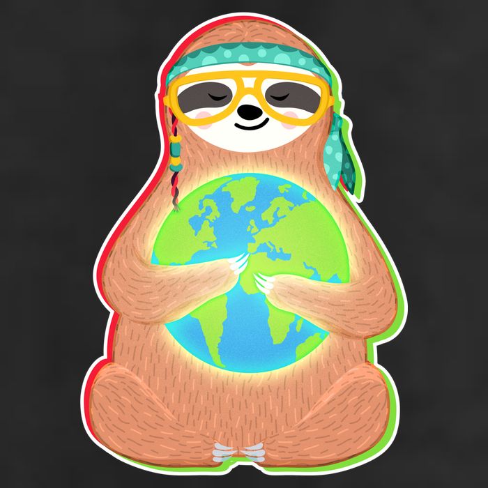 Earth Day Sloth 12oz Stainless Steel Coffee Mug