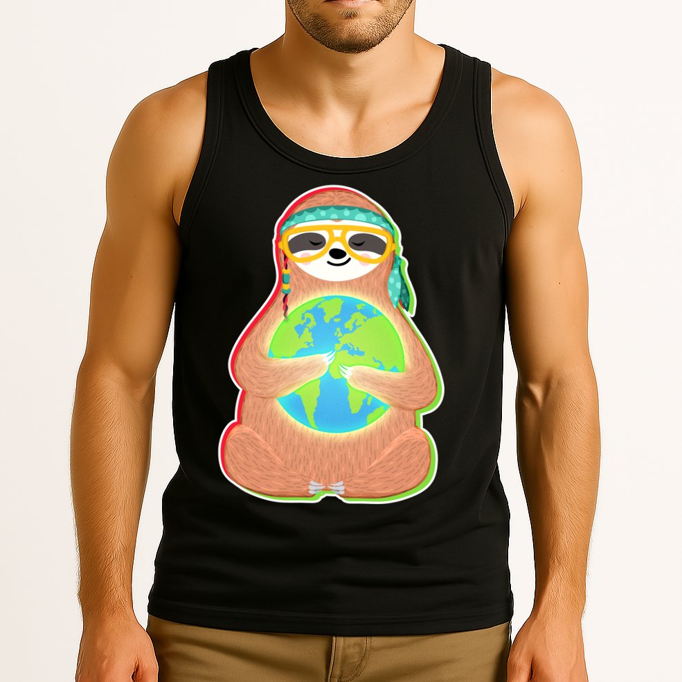 Earth Day Sloth Tank Top