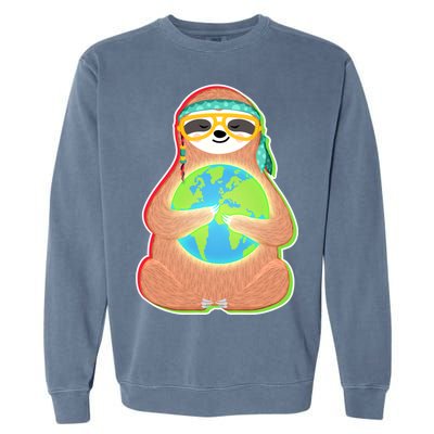 Earth Day Sloth Garment-Dyed Sweatshirt