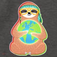 Earth Day Sloth Vector Backpack