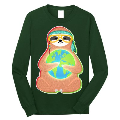 Earth Day Sloth Long Sleeve Shirt