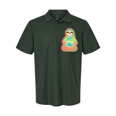 Earth Day Sloth Softstyle Adult Sport Polo