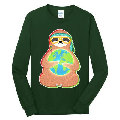 Earth Day Sloth Tall Long Sleeve T-Shirt