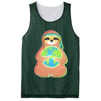 Earth Day Sloth Mesh Reversible Basketball Jersey Tank