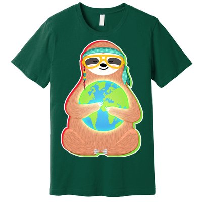 Earth Day Sloth Premium T-Shirt