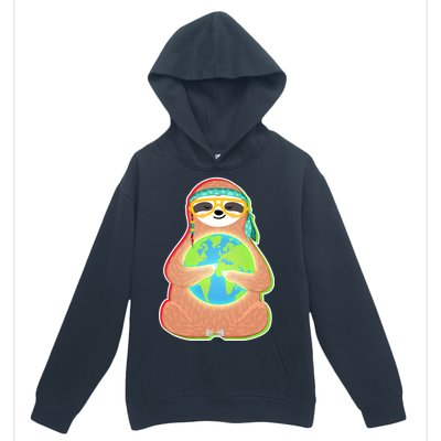 Earth Day Sloth Urban Pullover Hoodie