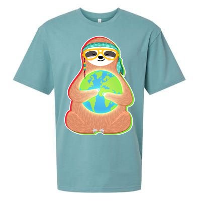 Earth Day Sloth Sueded Cloud Jersey T-Shirt