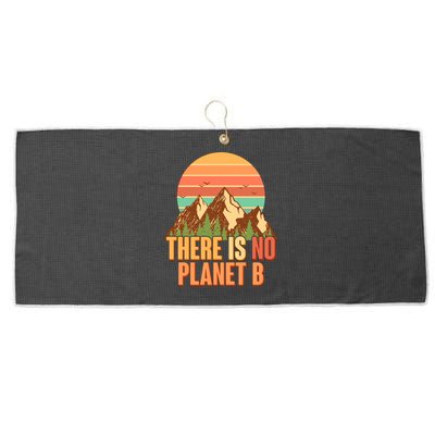 Earth Day There Is No Planet B Large Microfiber Waffle Golf Towel