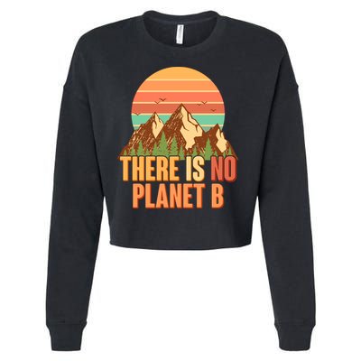 Earth Day There Is No Planet B Cropped Pullover Crew