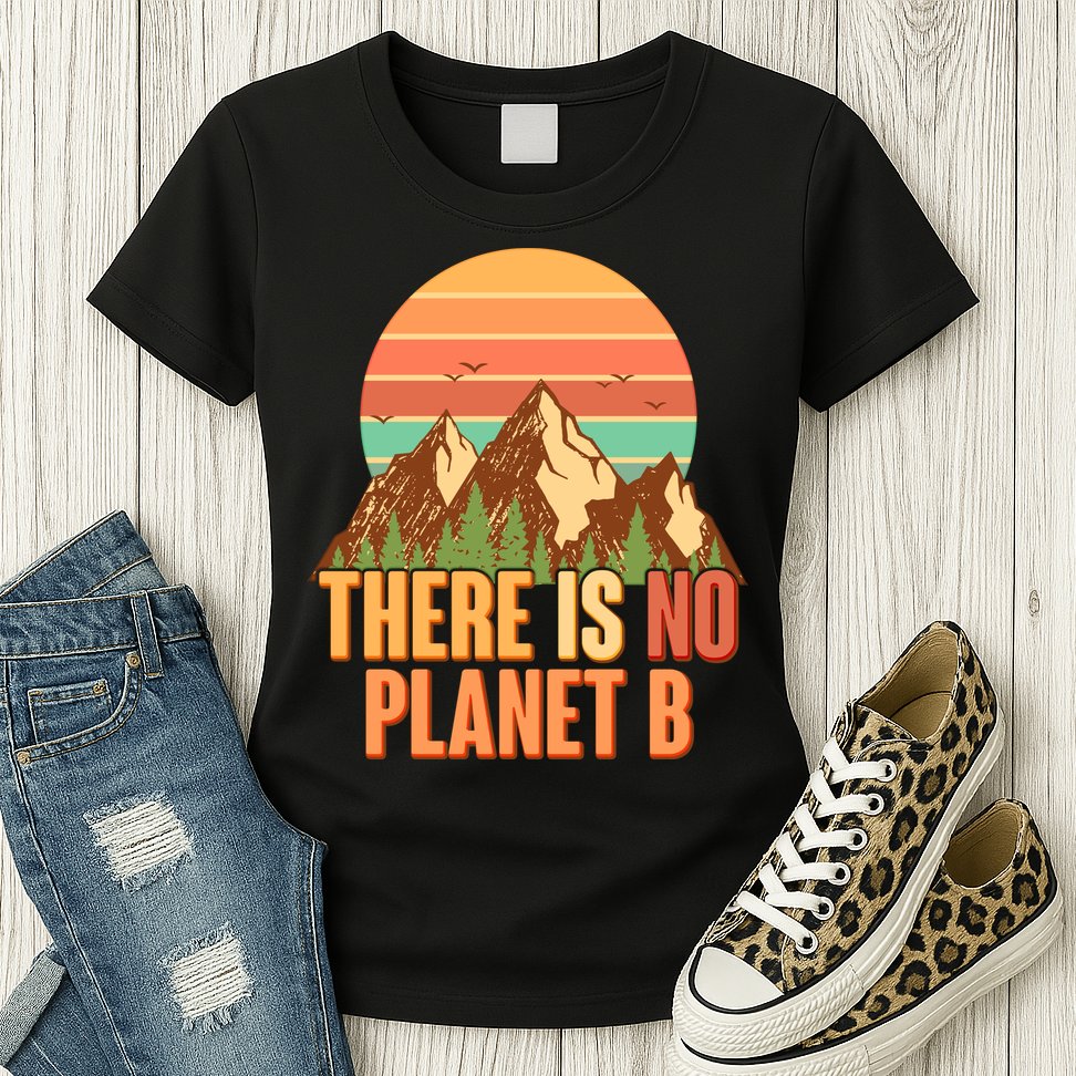 Earth Day There Is No Planet B Womens T-Shirt