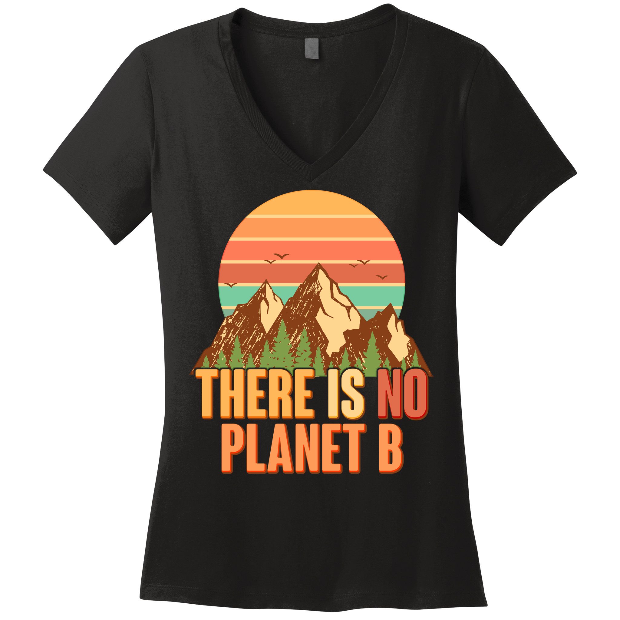 Earth Day There Is No Planet B Women's V-Neck T-Shirt