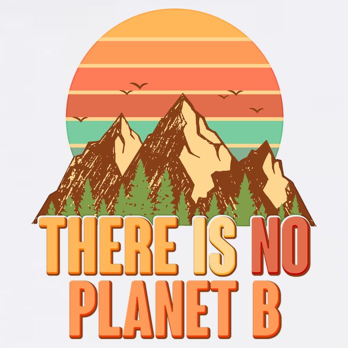 Earth Day There Is No Planet B Garment-Dyed Sweatshirt