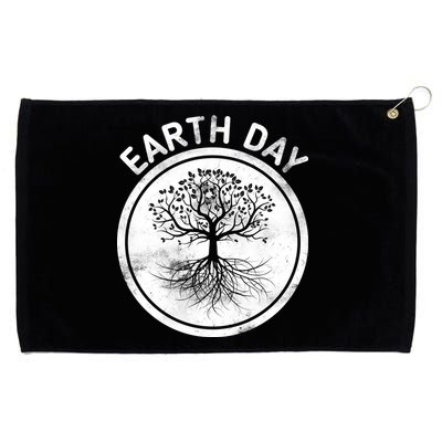 Earth Day Vintage Grommeted Golf Towel