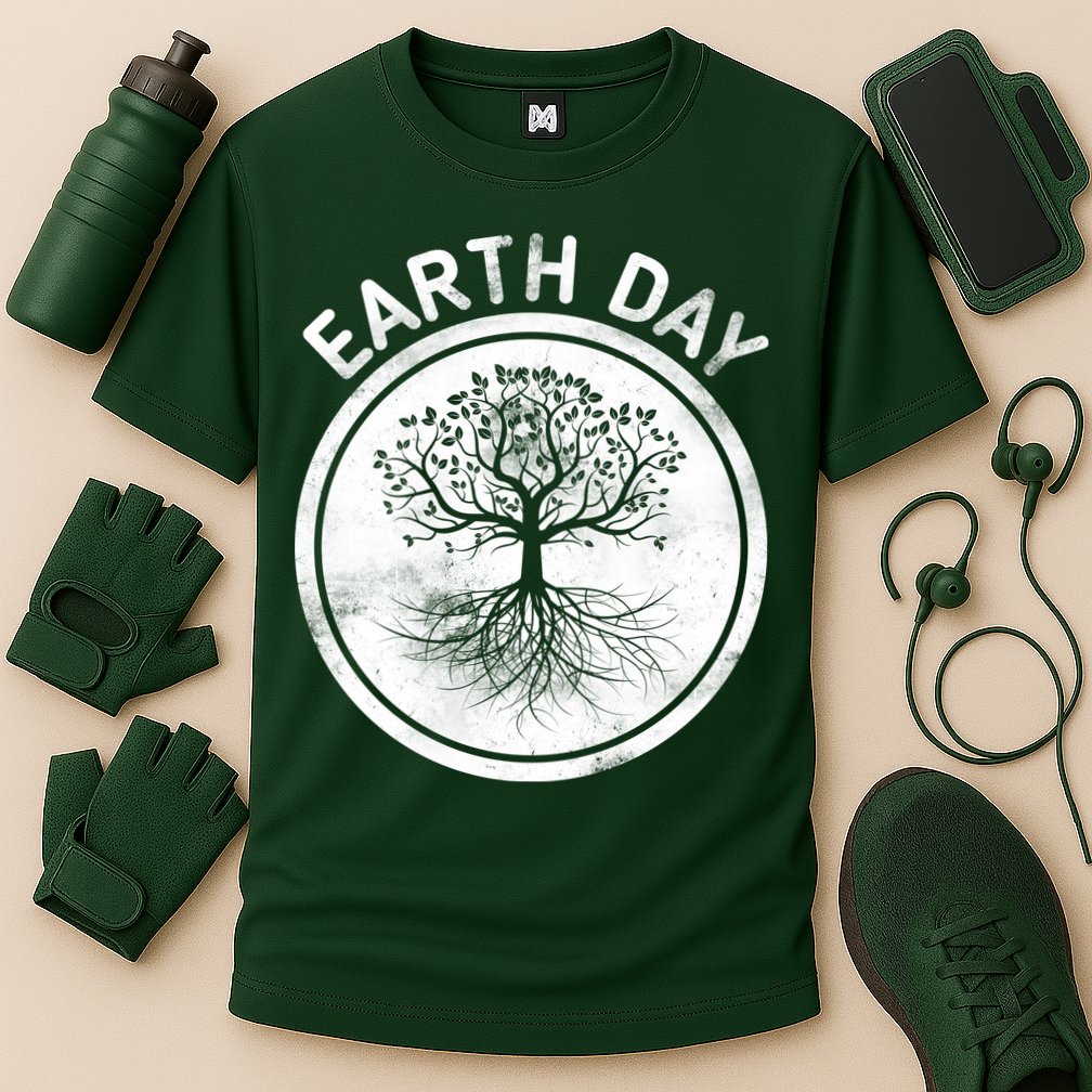 Earth Day Vintage Cooling Performance Crew T-Shirt
