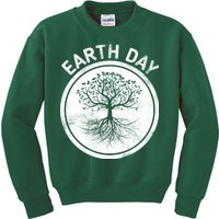 Earth Day Vintage Kids Sweatshirt