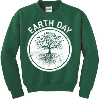 Earth Day Vintage Kids Sweatshirt