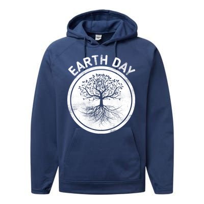 Earth Day Vintage Performance Fleece Hoodie