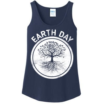 Earth Day Vintage Ladies Essential Tank