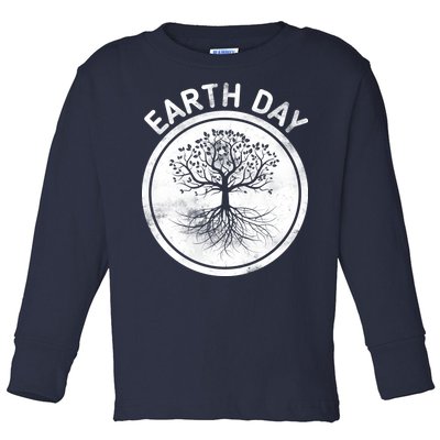 Earth Day Vintage Toddler Long Sleeve Shirt