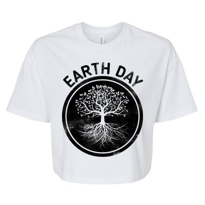 Earth Day Vintage Bella+Canvas Jersey Crop Tee