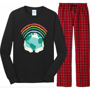 Earth Rainbow Long Sleeve Pajama Set