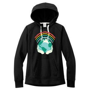 Earth Rainbow Women's Fleece Hoodie