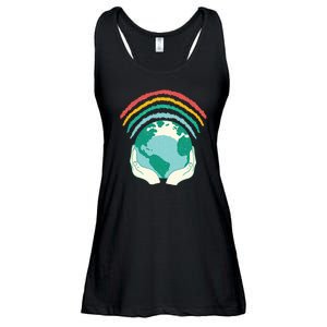 Earth Rainbow Ladies Essential Flowy Tank