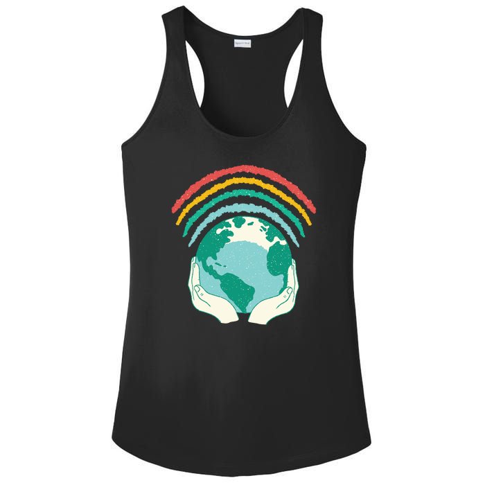 Earth Rainbow Ladies PosiCharge Competitor Racerback Tank