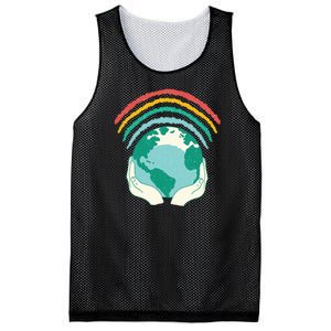 Earth Rainbow Mesh Reversible Basketball Jersey Tank