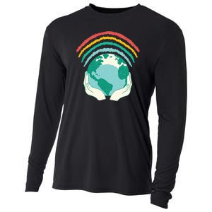 Earth Rainbow Cooling Performance Long Sleeve Crew