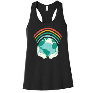 Earth Rainbow Women's Racerback Tank