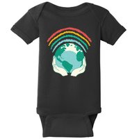 Earth Rainbow Baby Bodysuit