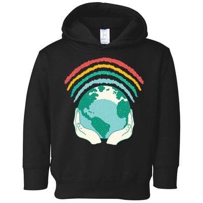Earth Rainbow Toddler Hoodie
