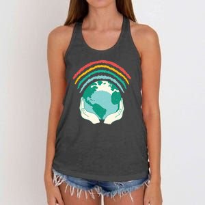 Earth Rainbow Women's Knotted Racerback Tank