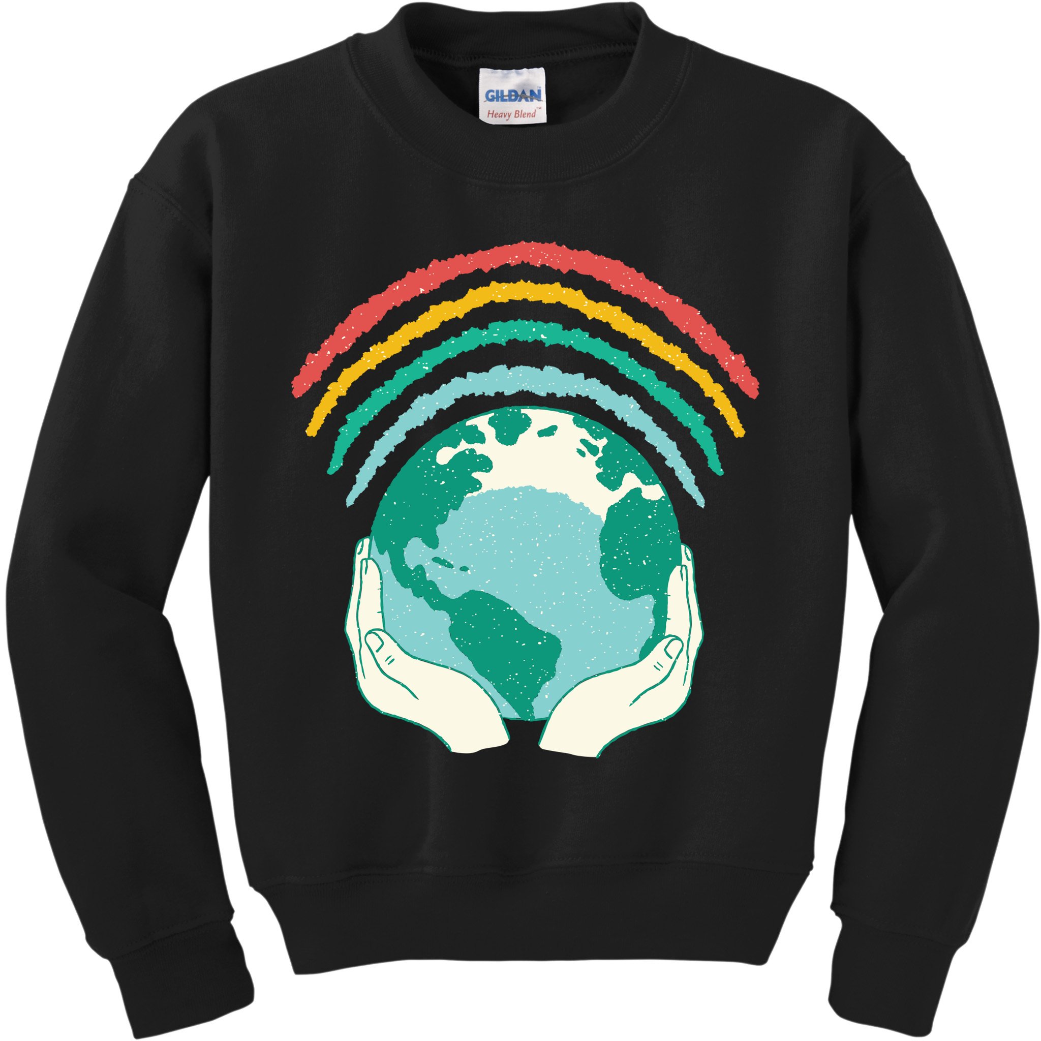 Earth Rainbow Kids Sweatshirt