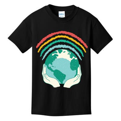 Earth Rainbow Kids T-Shirt
