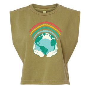 Earth Rainbow Garment-Dyed Women's Muscle Tee