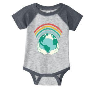 Earth Rainbow Infant Baby Jersey Bodysuit