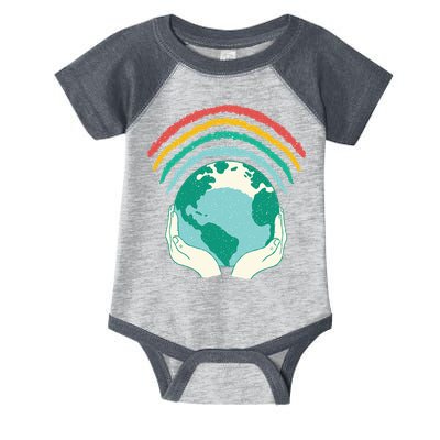 Earth Rainbow Infant Baby Jersey Bodysuit
