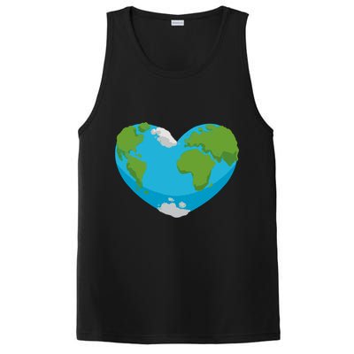 Earth Shaped Heart PosiCharge Competitor Tank