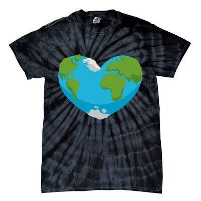 Earth Shaped Heart Tie-Dye T-Shirt