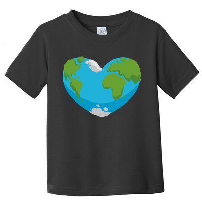 Earth Shaped Heart Toddler T-Shirt