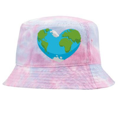 Earth Shaped Heart Tie-Dyed Bucket Hat