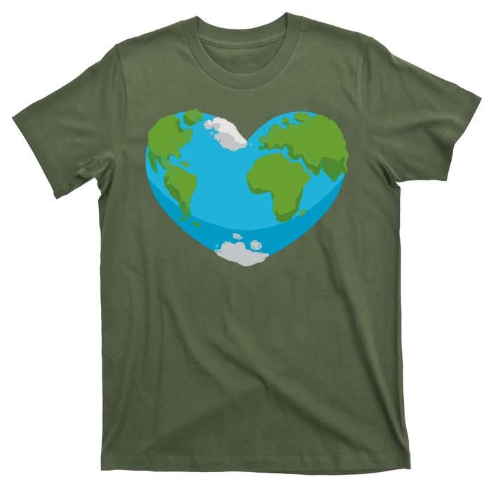 Earth Shaped Heart T-Shirt