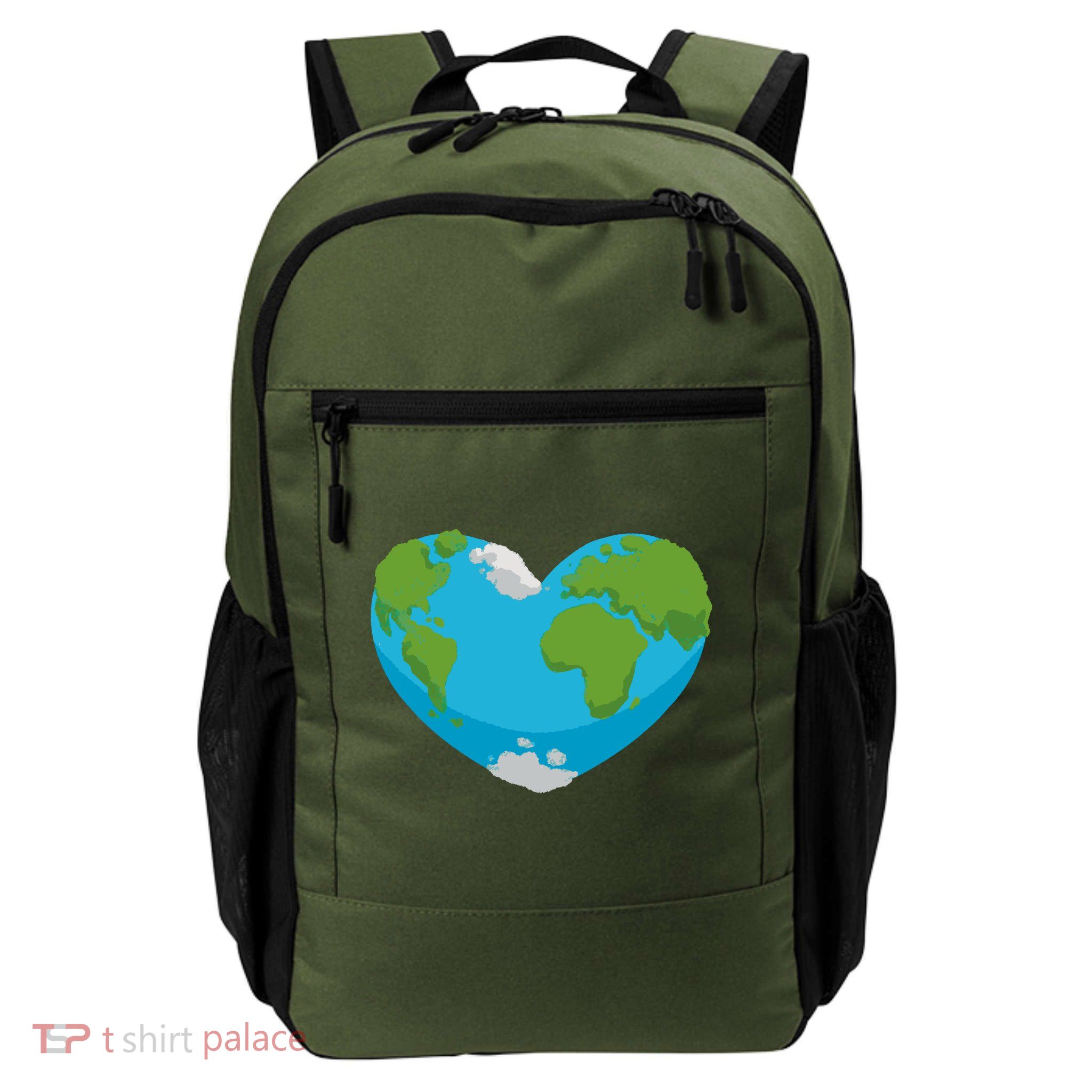 Earth Shaped Heart Daily Commute Backpack
