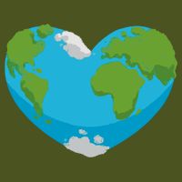 Earth Shaped Heart Premium T-Shirt