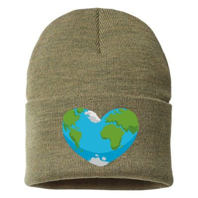 Earth Shaped Heart Sustainable Knit Beanie