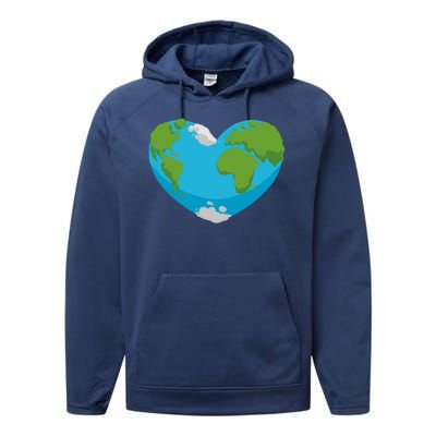 Earth Shaped Heart Performance Fleece Hoodie