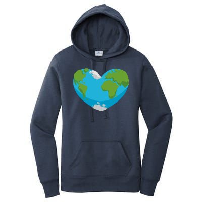 Earth Shaped Heart Women's Pullover Hoodie